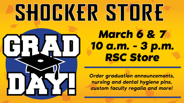 Grad Day. March 6 & 7. 10:00am - 3:00pm. Rhatigan Student Center location.